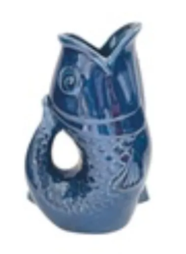 [016498] Vase pichet poisson bleu - OPJET PARIS