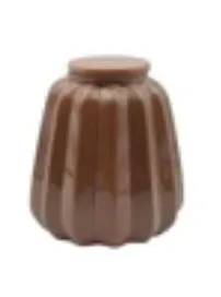 [017069] Vase pot Ondule marron - OPJET PARIS