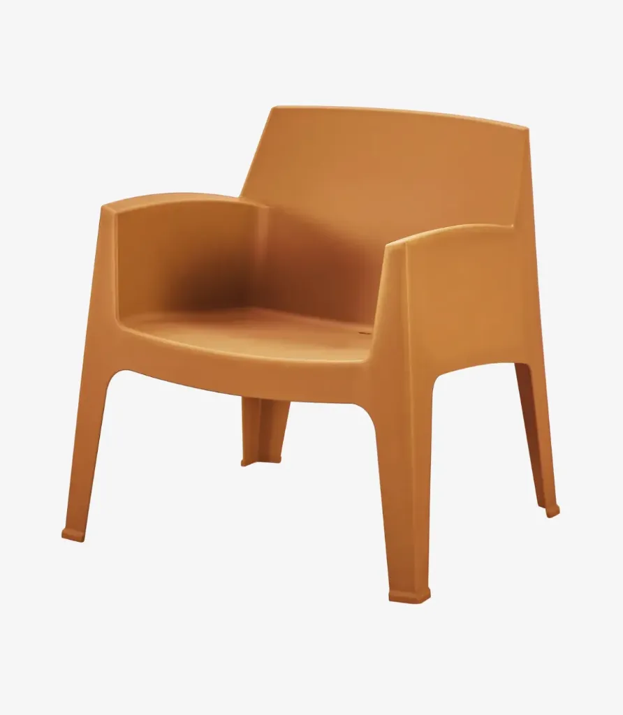 [LM2325YE] Fauteuil exterieur lounge jaune - PRESENT TIME