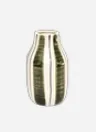 [019368] Vase giulia petit rayé kaki - OPJET PARIS