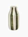 [019367] Vase giulia moyen rayé kaki - OPJET PARIS