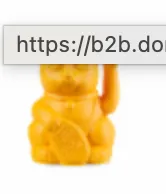 [330474] Lucky cat mini deep yellow - DONKEY