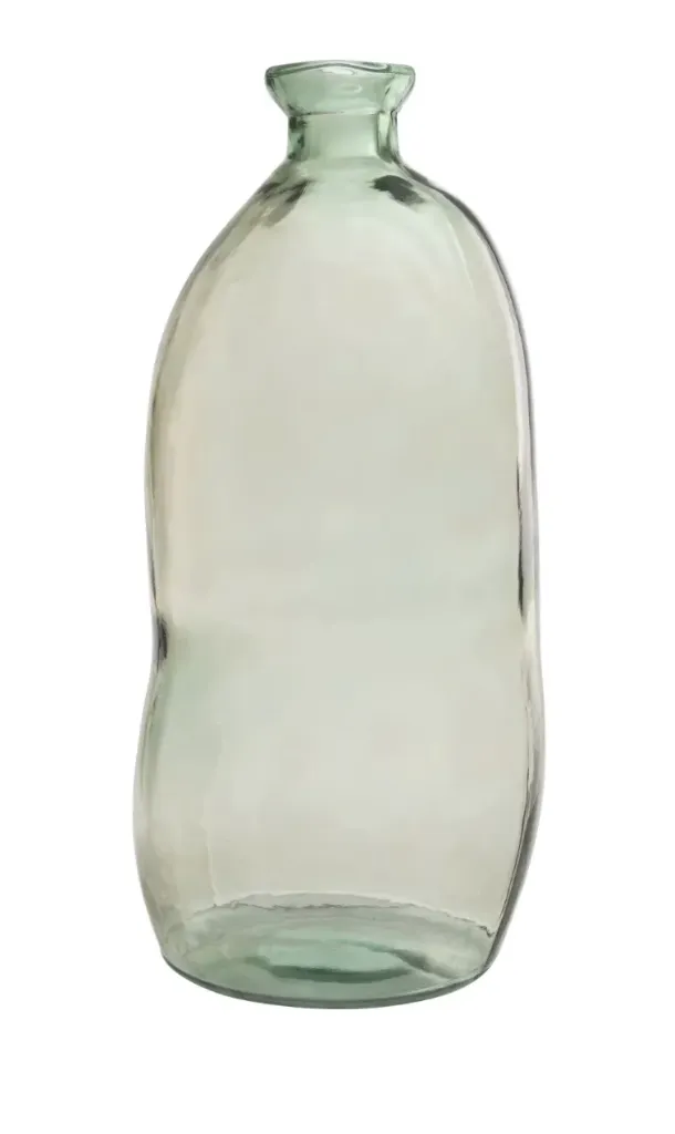 [21721] Vase Olivia verre vert d'eau L - J-LINE