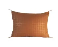 [GT-4018B-LC-AR/4] Coussin 40x60 lurex carreau argile - BONCOEURS