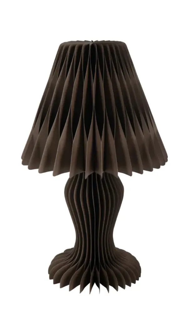 [56773] Lampe pliable en papier marron - J-LINE