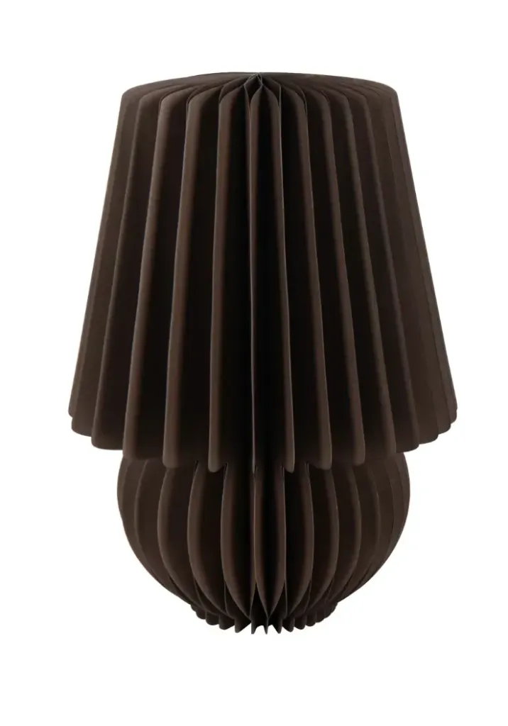[56774] Décoration lampe pliable en papier marron - J-LINE