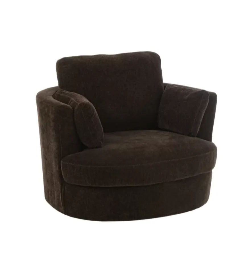 [46064] Fauteuil pivotant marron - J-LINE