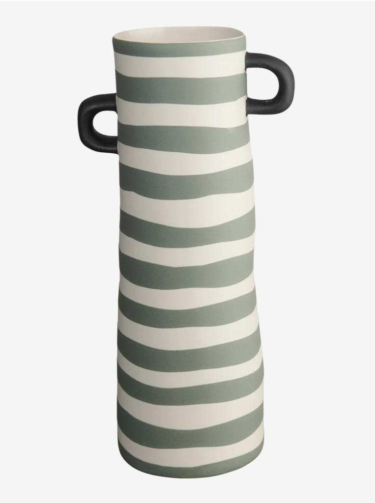 Vase vert rayé - ASA