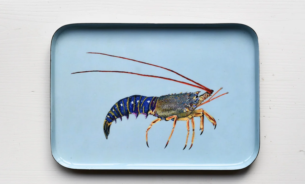 [PLT-LGT-25X17] Plateau aluminium émaillé La Langouste 25x17 - VAREK