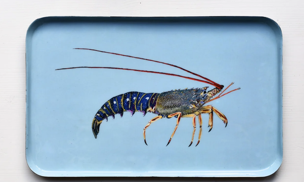 [PLT-LGT-40x25] Plateau aluminium émaillé langouste 40x25 - VAREK