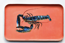 Plateau aluminium émaillé homard 40x25 - VAREK