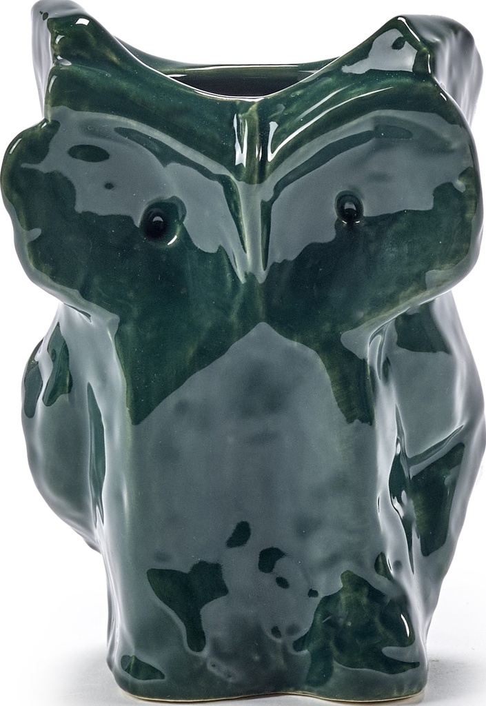 Hibou vase XS Vert foncé - SERAX